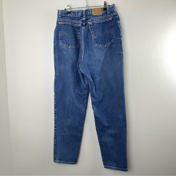 Vintage 80s Levi's 573 Denim Blue Jeans - 16 (31x30) - Picture 8 of 16